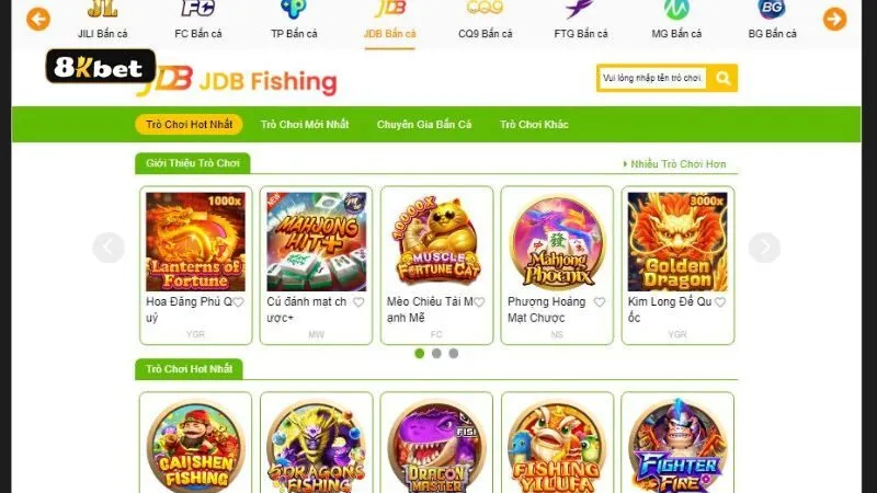 Các tựa game bắn cá siêu Hot